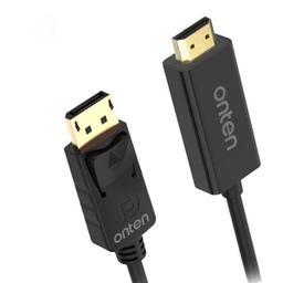 کابل تبدیل DisplayPort به HDMI اونتن مدل OTN-DP303 طول 1.8 متر