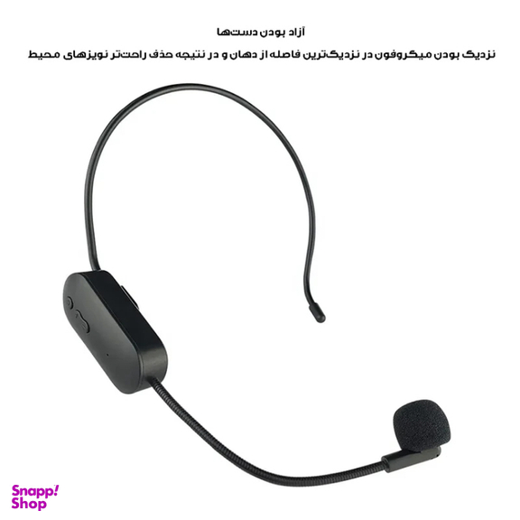 میکروفون بی سیم هدمیک مدل AY-101