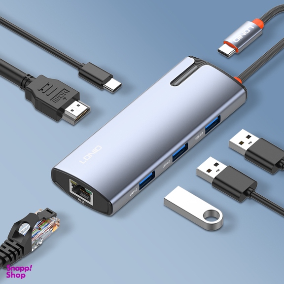 هاب 6 پورت Type-C الدینیو مدل DS-16H