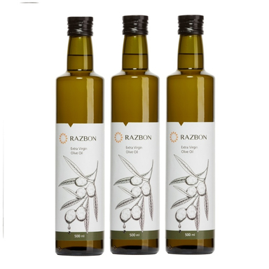 روغن زیتون فرابکر رزبن وزن 500 میلی لیتر بسته 3 عددی