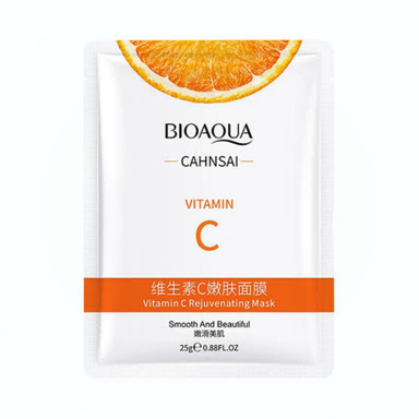 ماسک ورقه ای صورت بایوآکوا مدل ویتامین C وزن 25 گرم