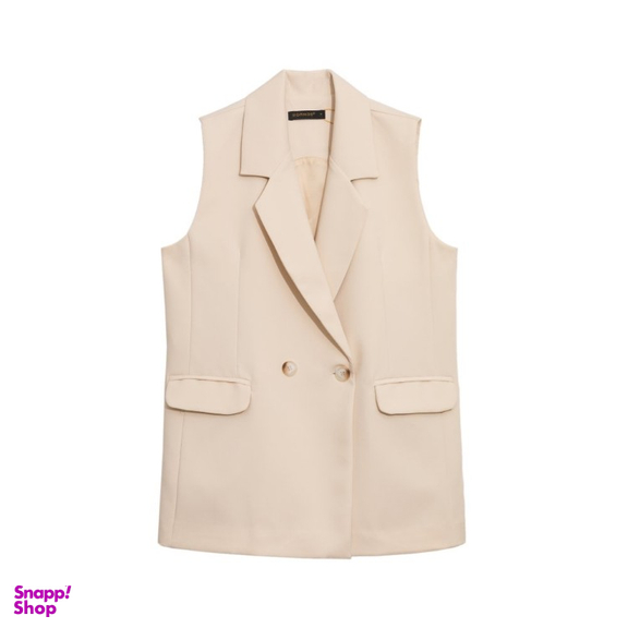 جلیقه رسمی زنانه برنس مدل نوژه رنگ کرم