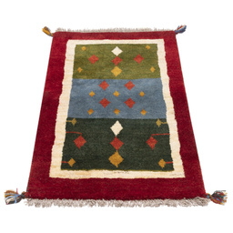 گبه دستباف سی پرشیا کد 122408 سایز 90x59 سانتی‌ متر