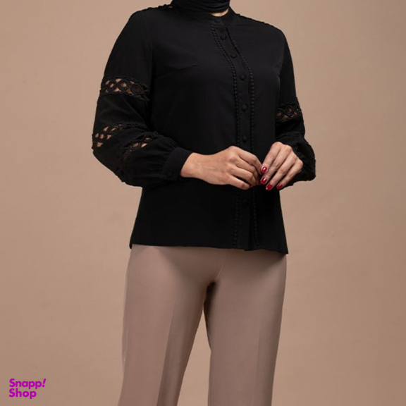 شومیز زنانه برنس مدل فرناز رنگ مشکی