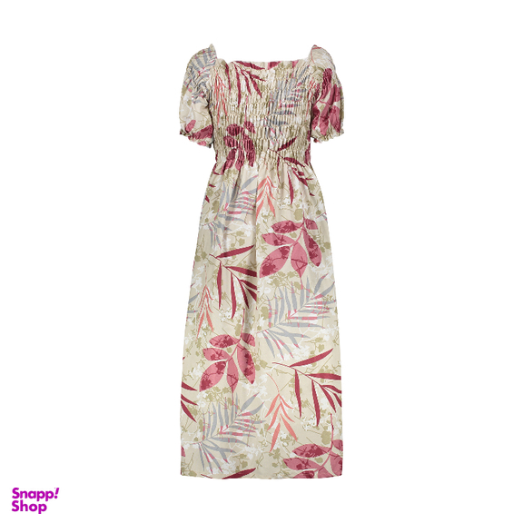 پیراهن ساحلی یقه خشتی زنانه ناتوسا مدل NT812-13