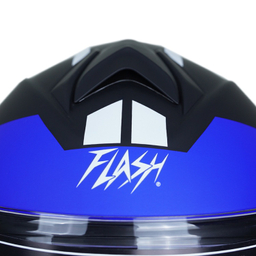 کلاه کاسکت فک متحرک فلش مدل 935sv white/blue