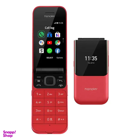 گوشی موبایل هانوفر مدل 2760 Flip دو سیم کارت ظرفیت 128 مگابایت و رم 128 مگابایت