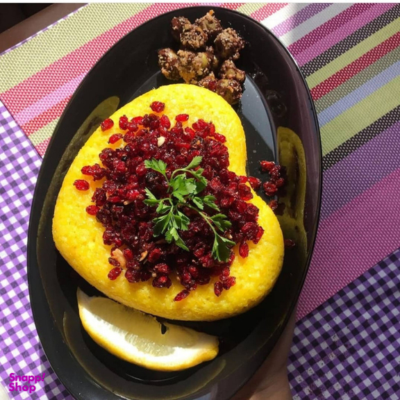 ظرف پخت مدل قالب کته طرح قلب کف صاف