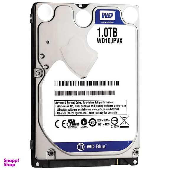 هارد دیسک اینترنال لپ تاپ وسترن دیجیتال بلو مدل WD10JPV