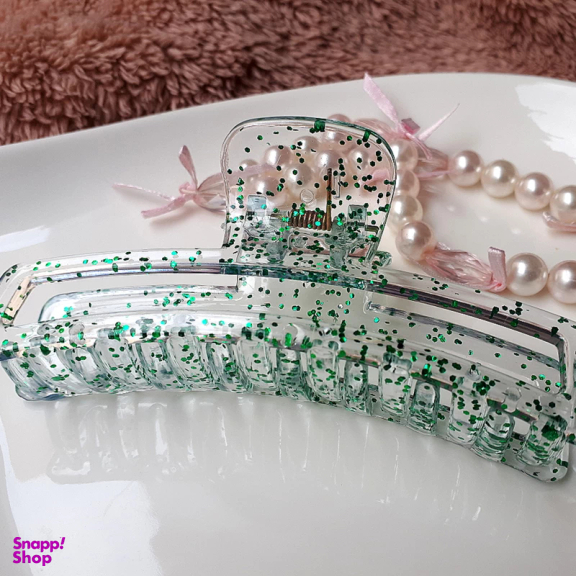 کلیپس مو زنانه مدل اکلیلی شیشه ای