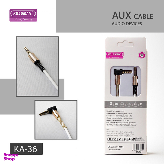 کابل AUX کلومن مدل KA - 36 طول 1 متر