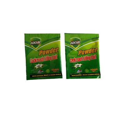 سوسک کش هکر مدل پودر حجم 10 گرم  مجموعه 2 عددی