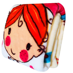 پتوی نوزاد شادیلون طرح دخترک سایز 80x100 سانتی متر