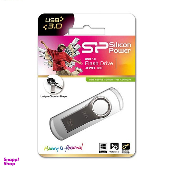 فلش مموری Silicon Power مدل جویل J80 ظرفیت 64 گیگابایت