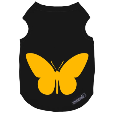 لباس سگ و گربه 27 طرح Moth Black Butterfly کد MH1517 رنگ مشکی