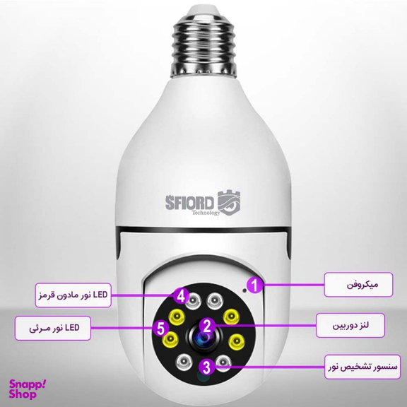 دوربین مداربسته بی سیم تحت شبکه اسفیورد مدل Y335