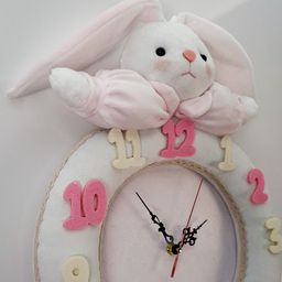 ساعت دیواری کودک نی نی سیس مدل خرگوش کد W-RAB-So