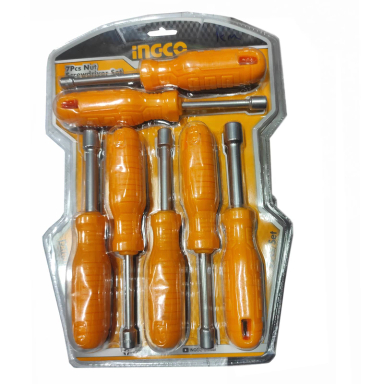 پیچ گوشتی بکسی اینکو مدل YP-NUTSCREWDRIVERSET-7PCS مجموعه 7 عددی
