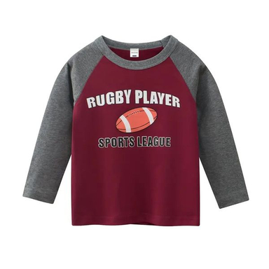 تی شرت آستین بلند پسرانه هومنیتی مدل WYKBTS3047-BGD