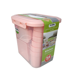سبد پیک نیک و سرویس مسافرتی لاولی پلاست 58 پارچه کد TIK1160F