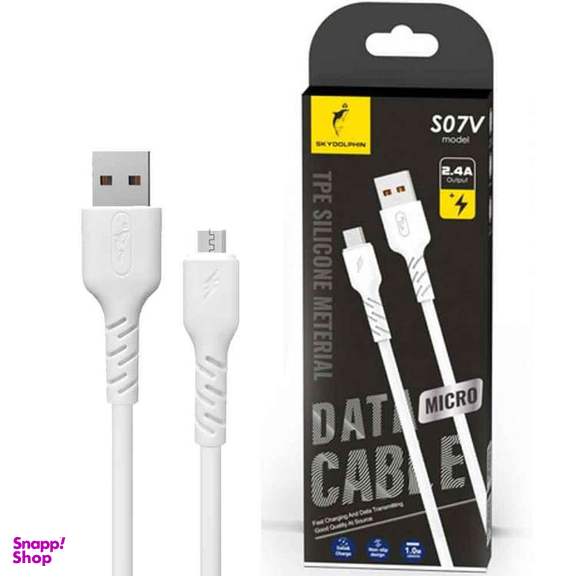 کابل USB به MicroUSB اسکای دلفین مدل S07V 2.4A  طول 1 متر