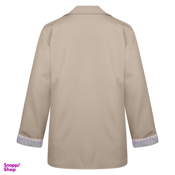 بارانی زنانه کد ANSE404 رنگ کرم استخوانی