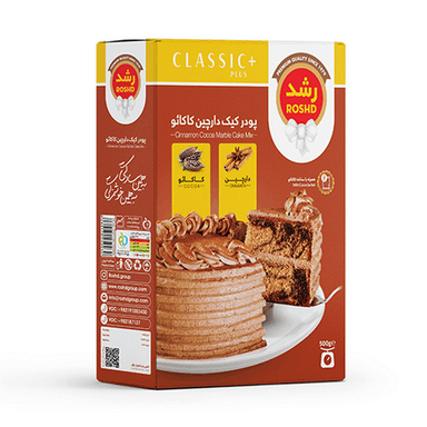 پودر کیک دارچین کاکائو رشد وزن 500 گرم