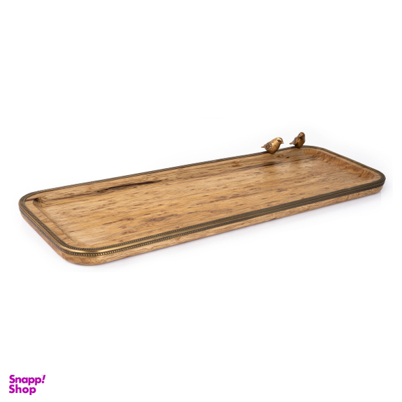 سینی مستطیل گلد کیش مدل گلدن برد سایز بزرگ کد GK829460