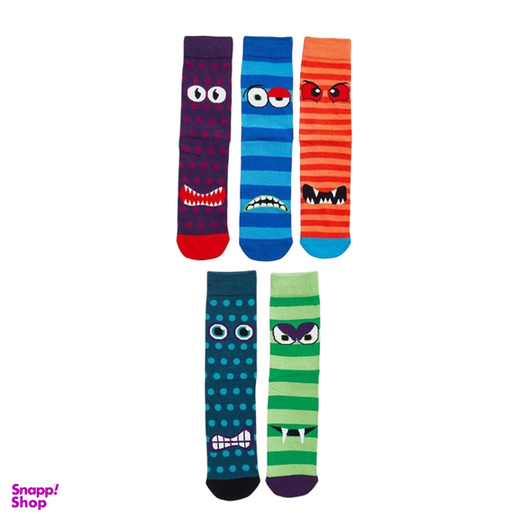 جوراب مردانه ال سی وایکیکی مدل Monster بسته 5 عددی