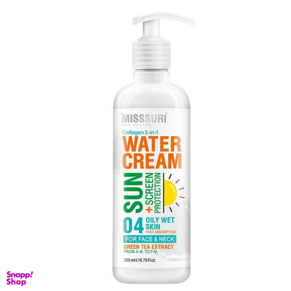 کرم ژل آبرسان صورت و گردن میسوری مدل 04 مناسب پوست چرب حجم 260 میلی لیتر