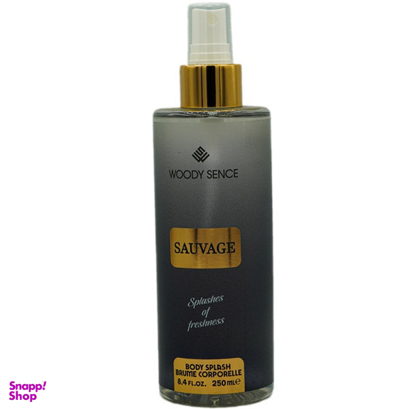 بادی اسپلش مردانه وودی سنس مدل SAUVAGE حجم 250 میلیلیتر
