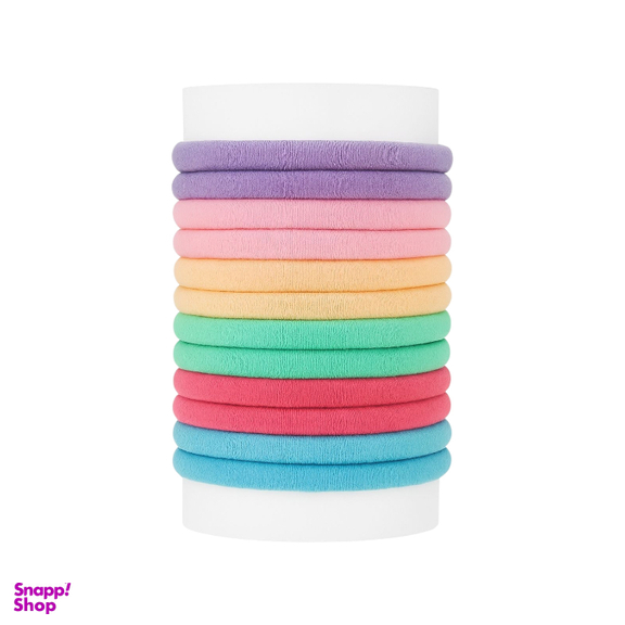 کش مو زنانه مدل پاستیلی طرح 2025 بسته 12 عددی