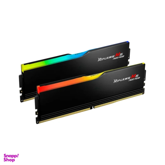 رم دسکتاپ DDR5 دوکاناله 6000 مگاهرتز CL36 جی اسکیل مدل RIPJAWS M5 NEO RGB ظرفیت 32 گیگابایت بسته 2 عددی