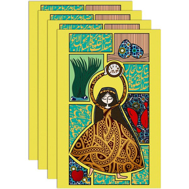 کارت پستال انتشارات سیبان مدل  Postal Card-07 بسته 4 عددی