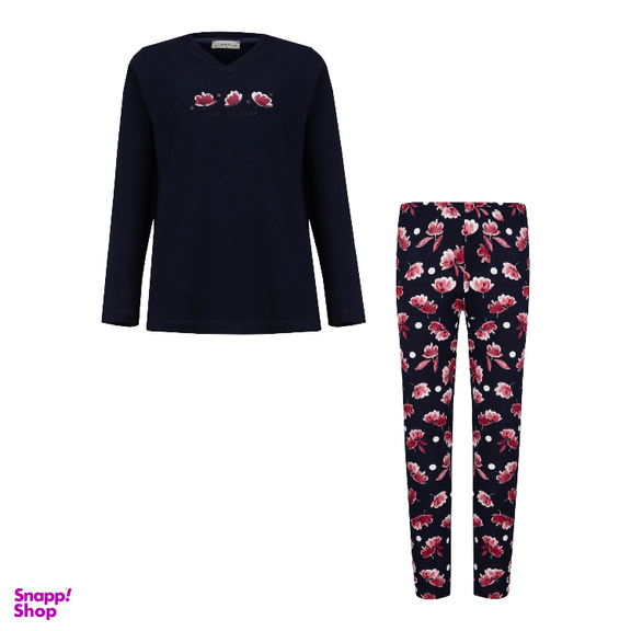 ست بلوز و شلوار راحتی زنانه کد 1049 رنگ سرمه ای