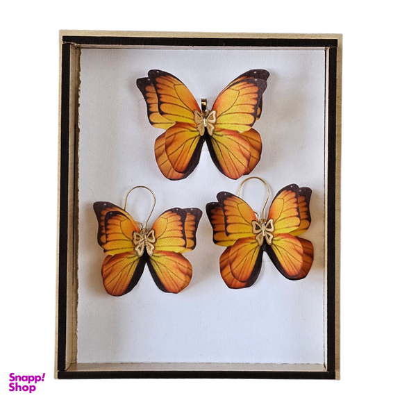 نیم ست طلا 18 عیار طرح مونارک کد 3355