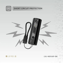 پاوربانک و چراغ قوه لولو مدل LVL-NOVAP-BK ظرفیت 5000 میلی آمپر ساعت