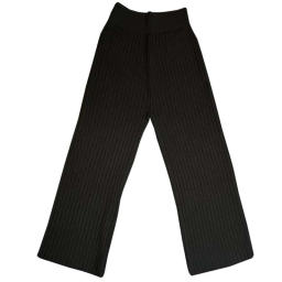 شلوار بافت زنانه مدل 121 رنگ مشکی