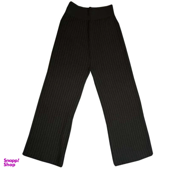 شلوار بافت زنانه مدل 121 رنگ مشکی