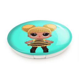 آینه جیبی خندالو طرح عروسک ال او ال LOL مدل تاشو کد 27871