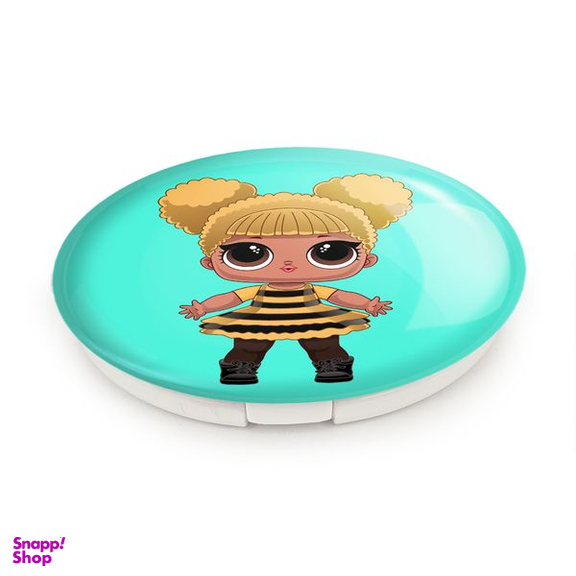 آینه جیبی خندالو طرح عروسک ال او ال LOL مدل تاشو کد 27871