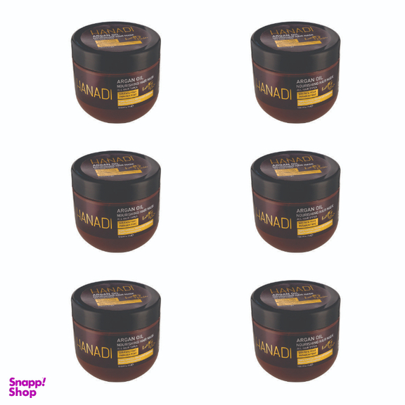 ماسک مو هانادی مدل روغن آرگان حجم 500 میلی لیتر بسته 6 عددی