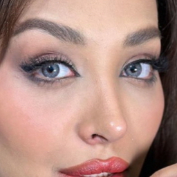 لنز فصلی بیوتی شماره 205 رنگ طوسی دور مشکی