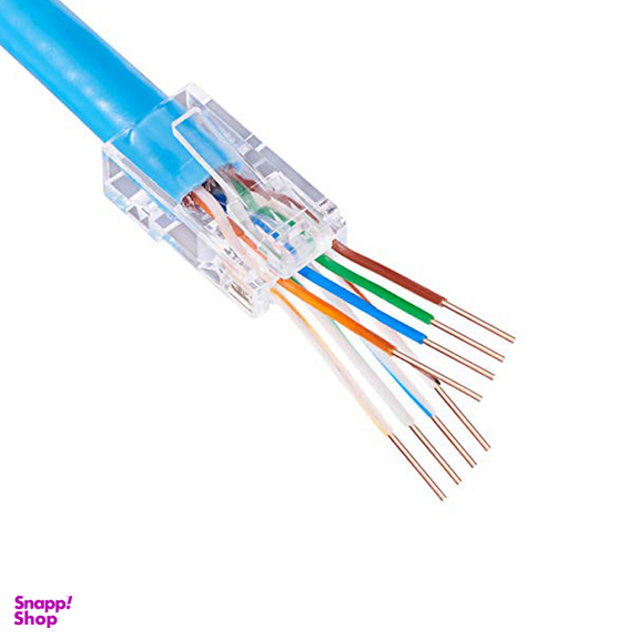 سوکت شبکه CAT6 مدل OPEN END بسته 25 عددی