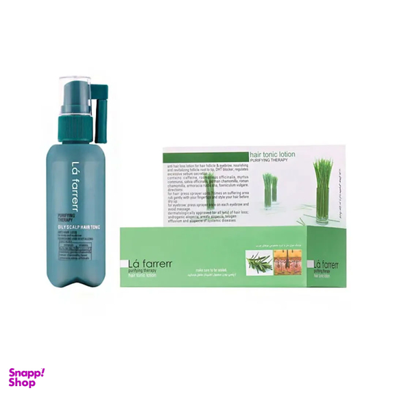 تونیک ضد ریزش مو و ابرو لافارر مدل Oily Hair مناسب موهای چرب حجم 60 میلی لیتر