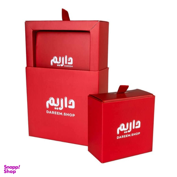 گوشواره طلا 18 عیار زنانه داریم طرح مربع دورنگ