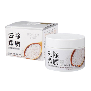 اسکراب صورت و بدن بایوآکوا مدل برنج حجم 140 میلی لیتر