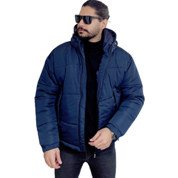 کاپشن مردانه مدل باکسی کد 2 رنگ سرمه ای