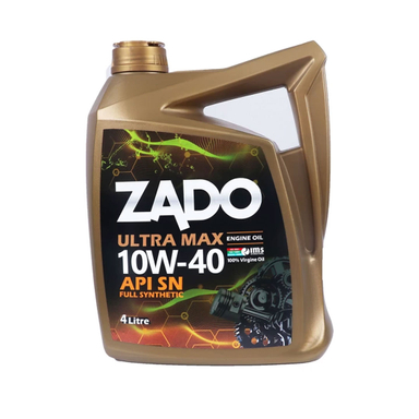 روغن موتور خودرو زادو مدل SAE 10W-40-SN حجم 4 لیتر