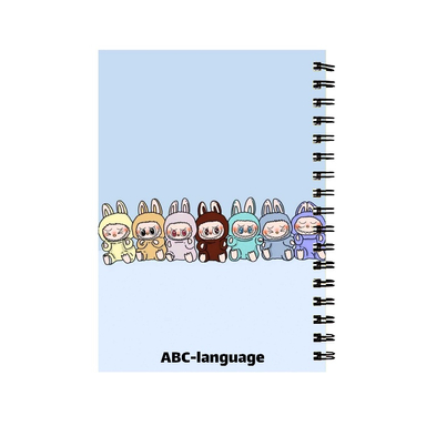 دفتر زبان 60 برگ طرح عروسک فانتزی لبوبو کد 0256